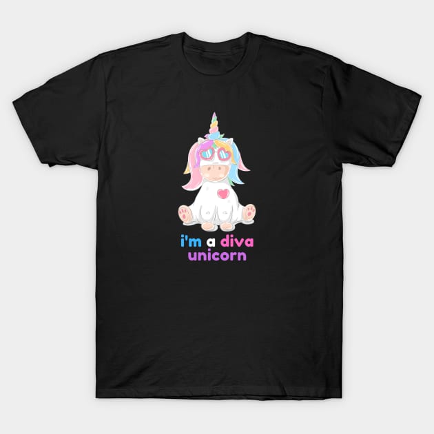 I am a diva unicorn T-Shirt by MikeNotis